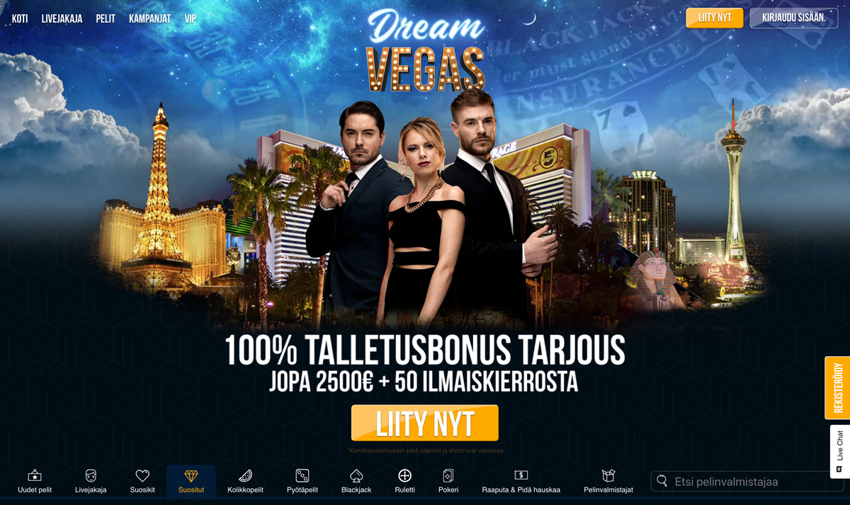 dream-vegas-casinon-esittely-ja-bonus